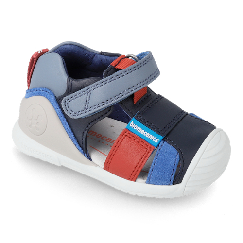 Sandale copii baieti din piele Biomecanics, Albastru - 232149-A [3]