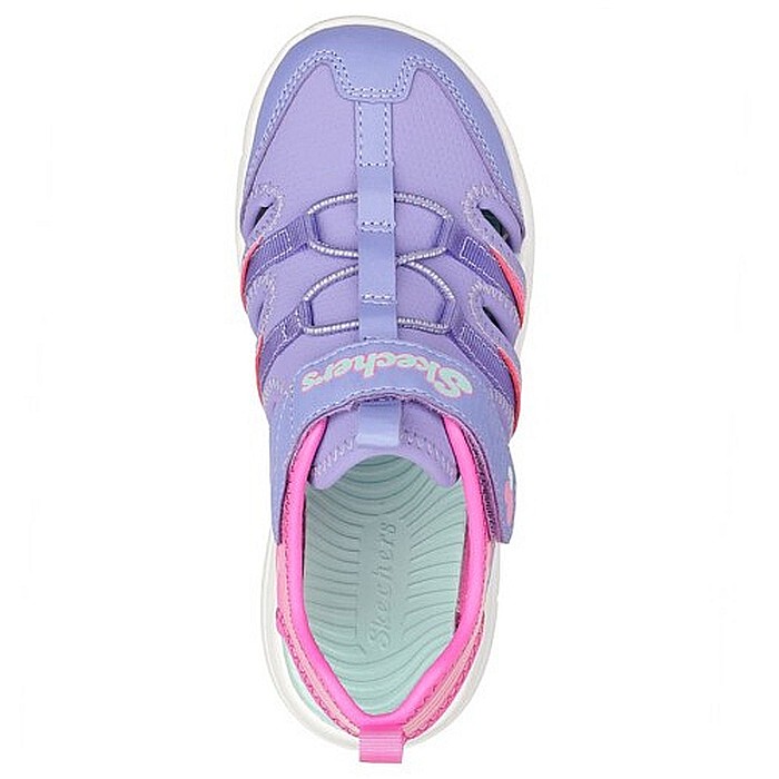 Sandale copii copii din textil Skechers, Mov - 302969L [4]