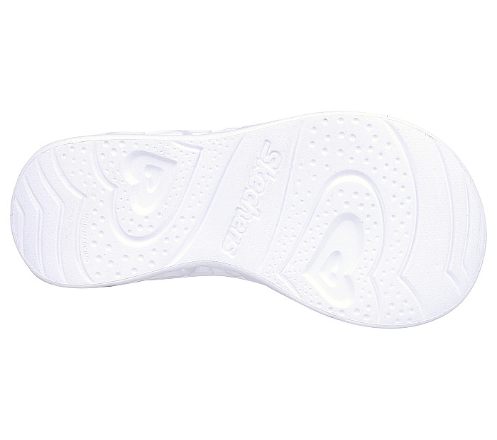 Sandale copii fete cu LED din textil Skechers, Roz - 302160 [5]