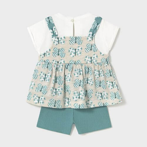 Set de bluza si pantaloni scurti pentru fete Mayoral, Albastru - 1229-082 [3]