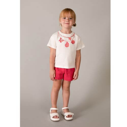 Set din 2 piese pentru fete Mayoral, Alb-Rosu - 3231-75 [6]