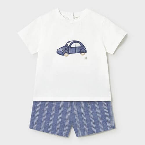 Set din 2 piese pentru baieti Mayoral, Alb-Albastru - 1227-96 [3]