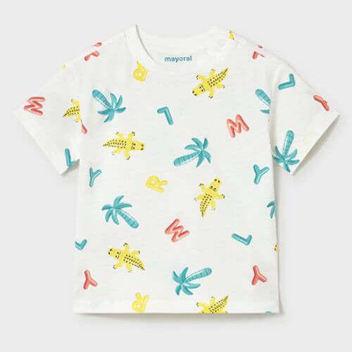 Set din 3 piese pentru baieti Mayoral, Alb-Verde - 1673-57 [2]