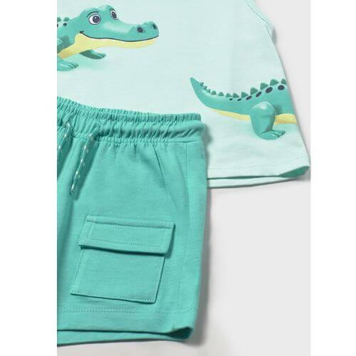 Set din 3 piese pentru baieti Mayoral, Alb-Verde - 1673-57 [3]