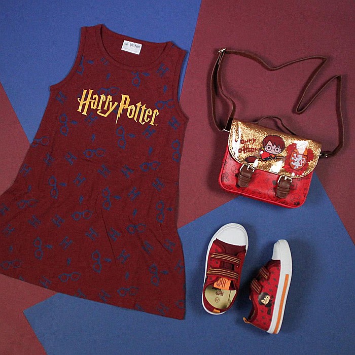 Pantofi copii baieti Harry Potter cu LED din textil Cerda, Rosu - 2300004714 [6]