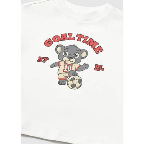 Tricou din bumbac pentru baieti Mayoral, Cream - 1007-78 [2]