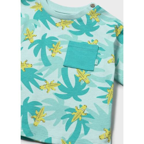 Tricou din bumbac pentru baieti Mayoral, Aquamarine - 1014-92 [2]