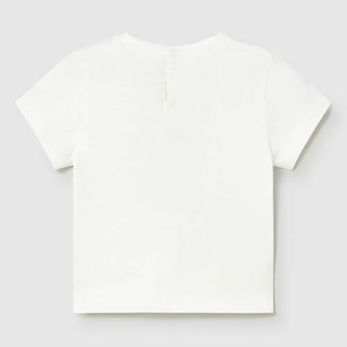 Tricou din bumbac pentru fete Mayoral, Alb - 1001-72 [3]