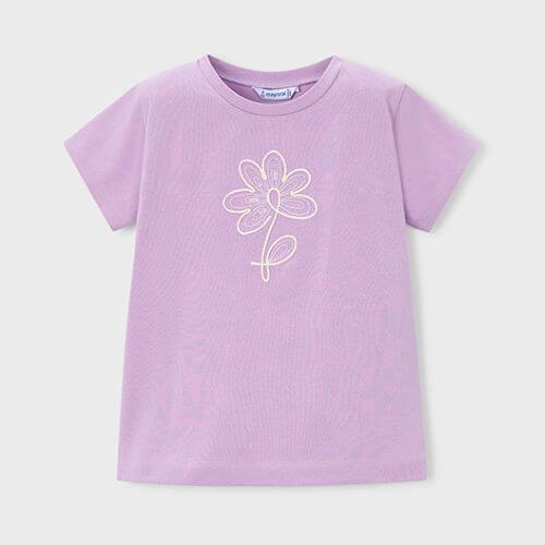 Tricou din bumbac pentru fete Mayoral, Mov - 174-59 [2]