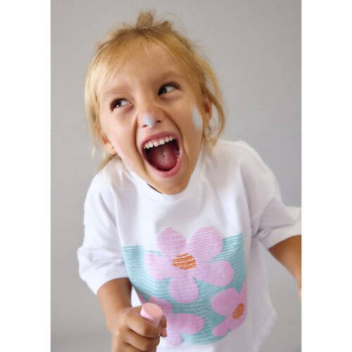 Tricou din bumbac pentru fete Mayoral, Alb - 3016-25 [4]