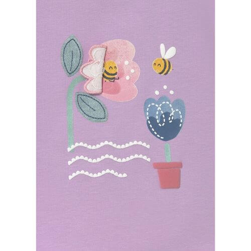 Tricou din bumbac pentru fete Mayoral, Lilac - 1087-26 [4]