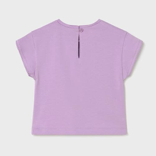 Tricou din bumbac pentru fete Mayoral, Lilac - 1087-26 [3]