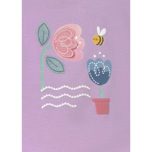 Tricou din bumbac pentru fete Mayoral, Lilac - 1087-26 [2]
