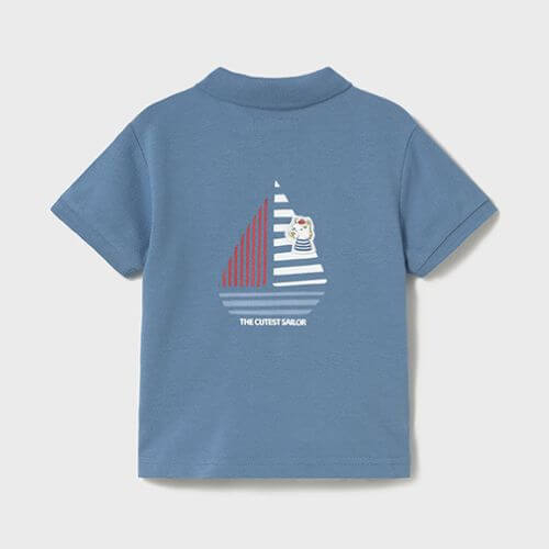 Tricou tip polo pentru baieti Mayoral, Albastru - 1108-062 [2]