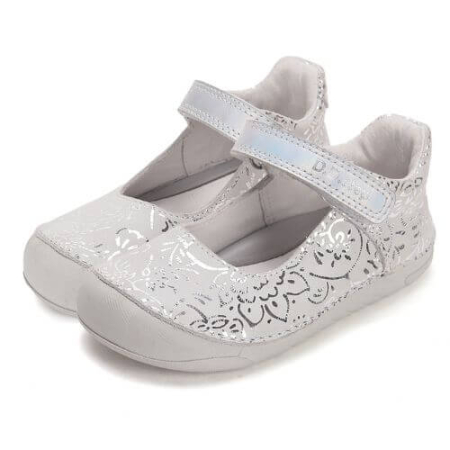 Balerini copii fete din piele DD Step, Alb - H108-61130 [6]