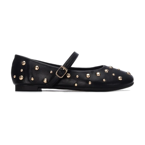Noua colectie Xti - Balerini din piele fete XTI, Negru - 154167