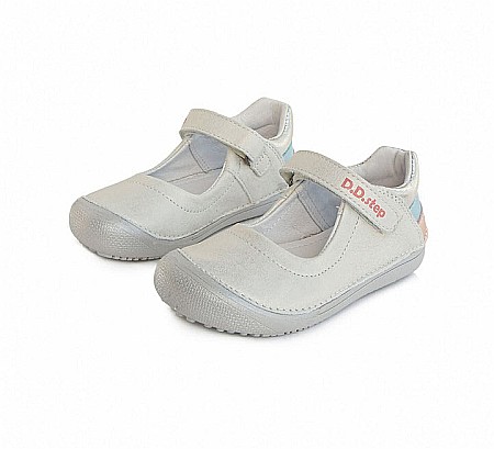 Pantofi copii fete din piele DD Step, Alb - 063-20L [0]