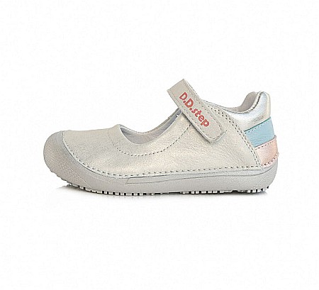 Pantofi copii fete din piele DD Step, Alb - 063-20L [1]