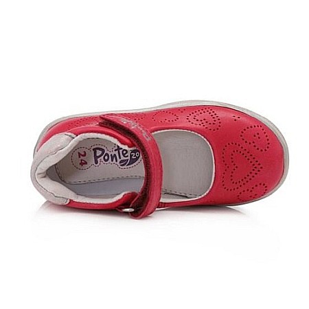 Pantofi copii fete din piele Ponte 20, Rosu - DA03-1-392A [3]