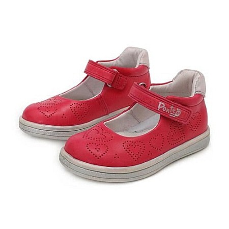 Pantofi copii fete din piele Ponte 20, Rosu - DA03-1-392A [0]