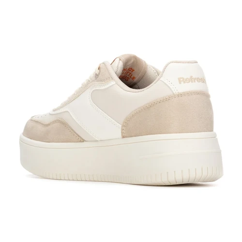 Pantofiori din piele sintetică XTI, Crem - 17600401 [2]