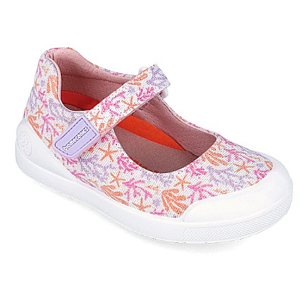 Pantofi copii fete din textil Biomecanics, Roz - 242292-B [2]
