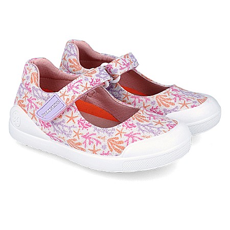 Pantofi copii fete din textil Biomecanics, Roz - 242292-B [0]