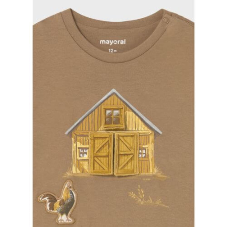Bluza cu maneca lunga pentru baieti Mayoral, Caramel - 2067-031 [2]