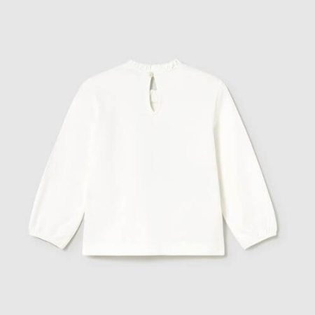 Bluza cu maneca lunga pentru fete Mayoral, Alb - 2075-077 [5]