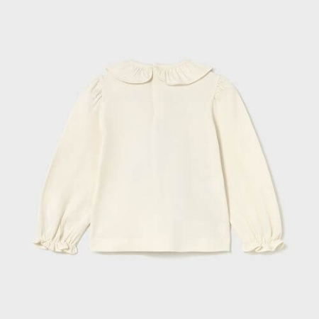 Bluza cu maneca lunga pentru fete Mayoral, Alb - 2076-021 [2]