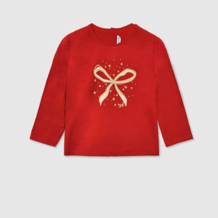 Bluza cu maneca lunga pentru fete Mayoral, Rosu - 116-068 [1]