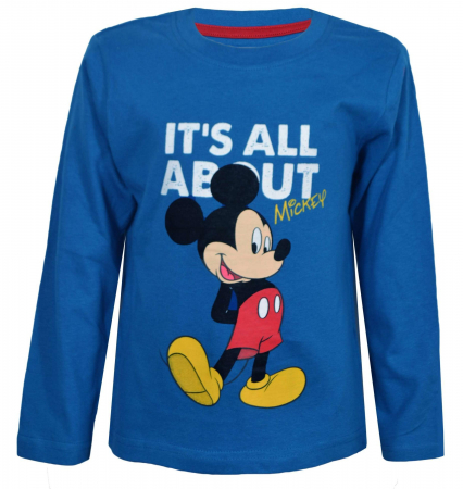 Bluze-Tricouri Baieti - Bluza maneca lunga pentru baieti cu personaj Mickey Mouse - 52-02-A199