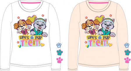 Bluze-Tricouri Fete - Bluza maneca lunga pentru fete cu personaj Paw Patrol - 52 02 2053