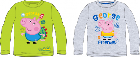 Bluze-Tricouri Baieti - Bluza maneca lunga pentru baieti cu personaj Peppa Pig - 52 02 903