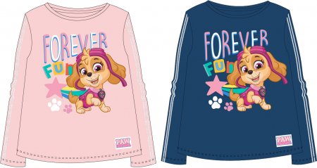 Bluze-Tricouri Fete - Bluza maneca lunga pentru fete cu personaj Paw Patrol - 52 02 2060