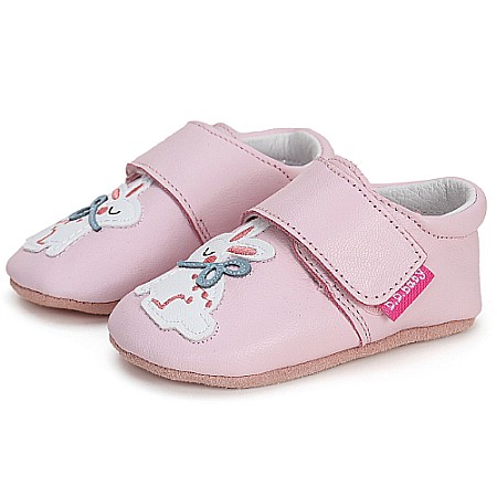 Pantofiori de interior copii fete din piele DD Step, Roz -  K1596-41264 [0]