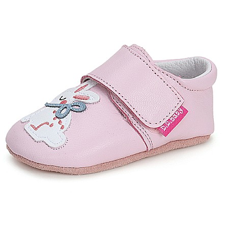 Pantofiori de interior copii fete din piele DD Step, Roz -  K1596-41264 [1]