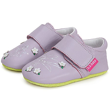 Pantofiori de interior copii fete din piele DD Step, Mov - K1596-41332 [0]