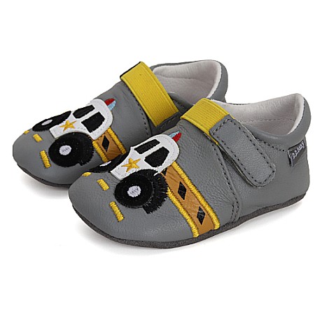 Pantofiori de interior copii baieti din piele DD Step, Gri - K1596-41928 [0]