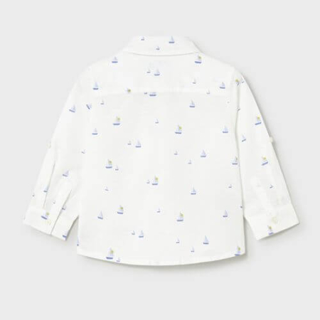 Camasa din bumbac pentru baieti Mayoral, Alb - 1118-42 [4]