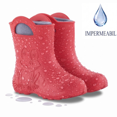 Noua Colectie Cizme de ploaie Camminare - Cizme de ploaie copii Camminare EVA, Coral - Pantofiori.ro