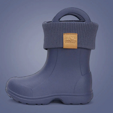 Cizme baieti - Cizme ploaie copii baieti impermeabile DD Step, Albastru - 1106-42628