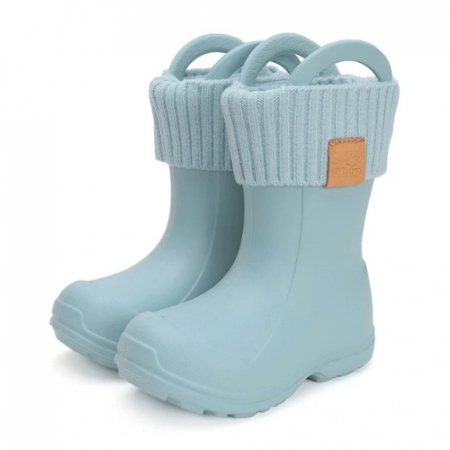 Cizme baieti - Cizme ploaie copii baieti impermeabile DD Step, Albastru - 1106-42876