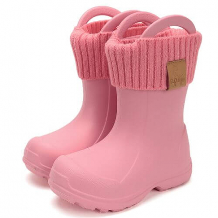 Noua Colectie De Toamna - Cizme ploaie copii fete impermeabile DD Step, Roz - 106-52697