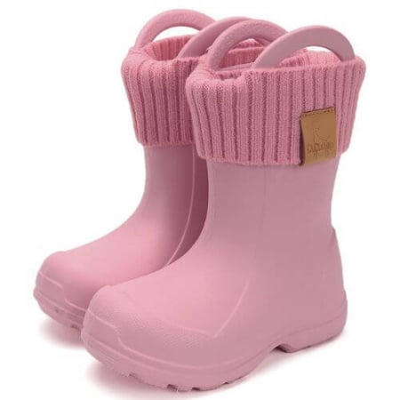Noua Colectie De Toamna - Cizme ploaie copii fete impermeabile DD Step, Roz - 106-52973