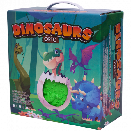 Covoras de masaj Ortek Dinozauri Puzzle-uri 9 elemente + 6 triunghiuri [3]