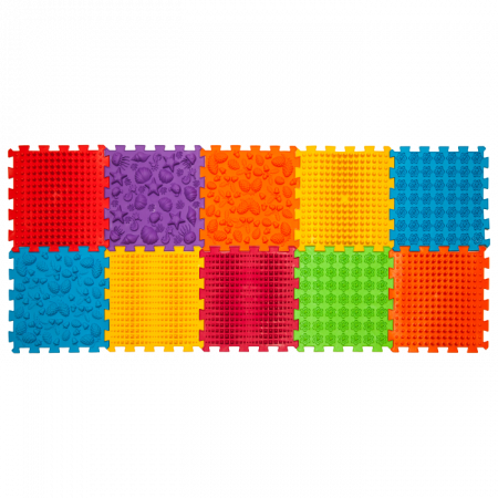 Covoras de masaj pentru reabilitare "Ortek Mix" 10 elemente Rigid [3]