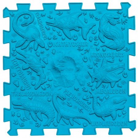 Covoras de masaj Ortek Dinozauri Puzzle-uri 10 elemente + 6 triunghiuri [9]