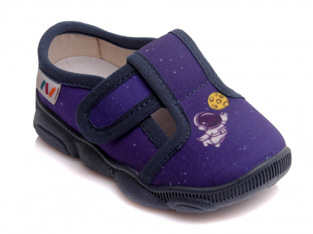 Espadrile copii baieti din textil Weestep, Mov - R107850127 [0]