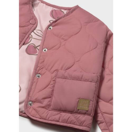 Imbracaminte Copii - Geaca antivant reversibila pentru fete Mayoral, Blush - 1493-60
